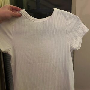 ASOS white crop tee. Size small.